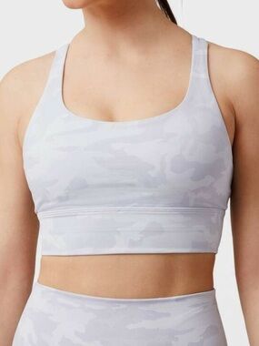 Lululemon Energy Bra Long Line Incognito Camo SIZE 6